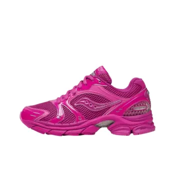 Saucony ProGrid Triumph 4 Anti Slip Wear Resistant Low Top Running Shoes Unisex Pink