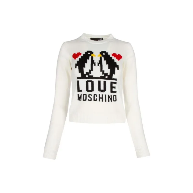 LOVE MOSCHINO FW22 Sweater Women's White-0