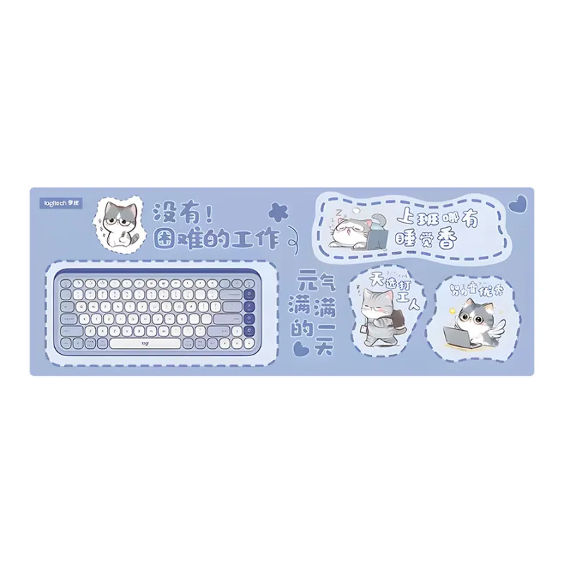 Logitech Rubber Cute Kitten POP ICON Same Color Mouse Pads-6