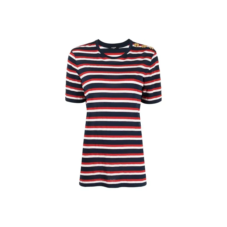 BALMAIN T-Shirts Women's Red-0