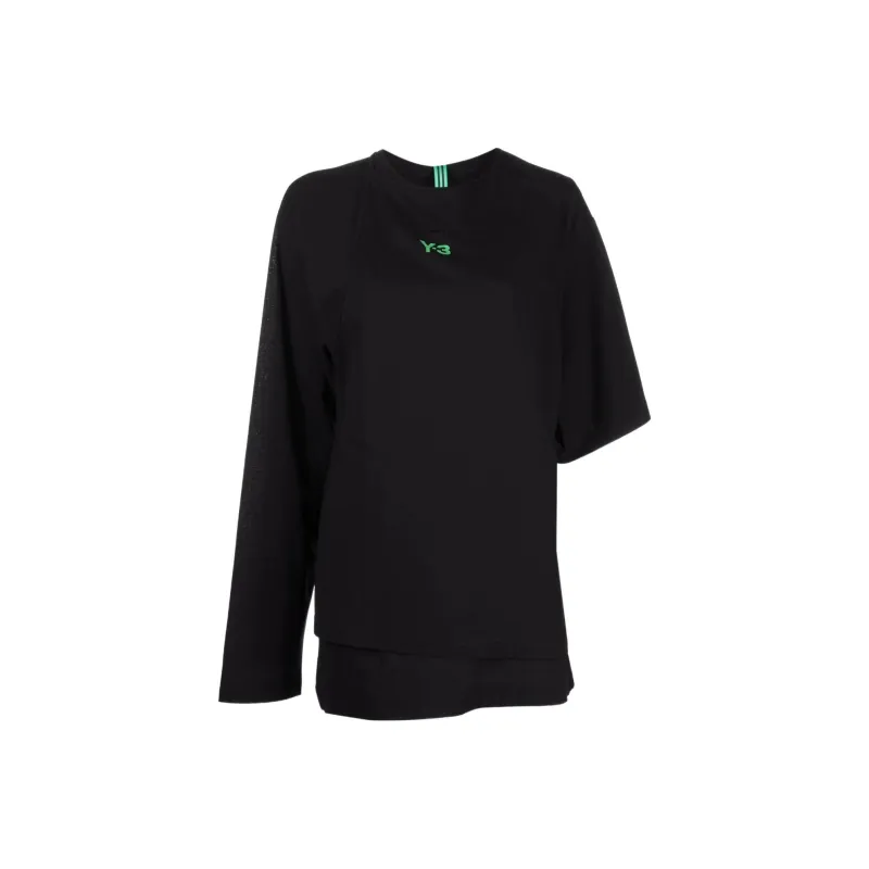 Y 3 One Sleeve Layered Top-0