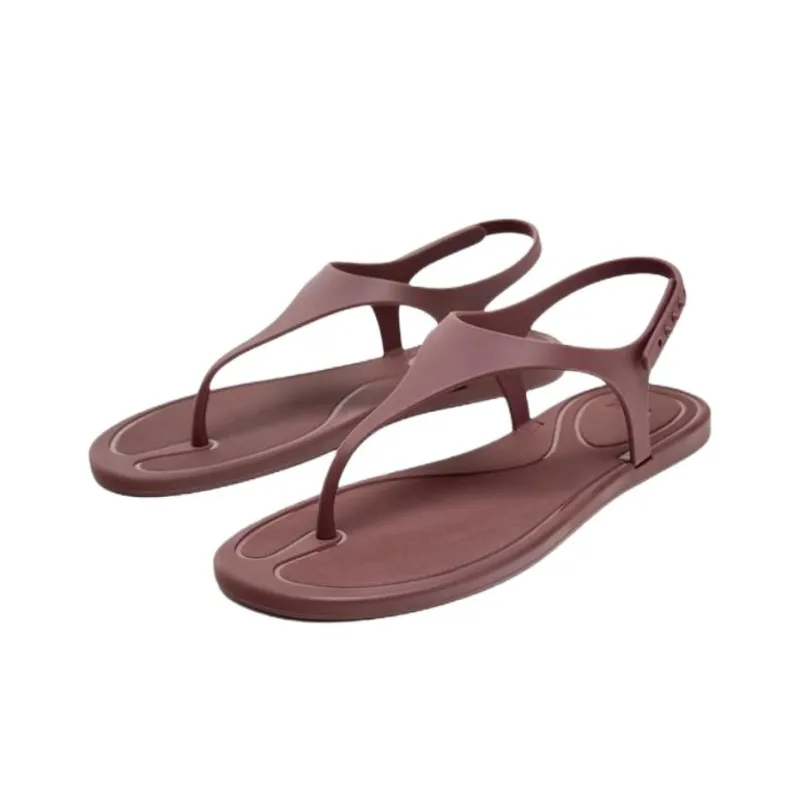 ZARA Beach Sandals Women's Burgundy-2