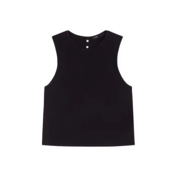 Maje Knitted Crop Top