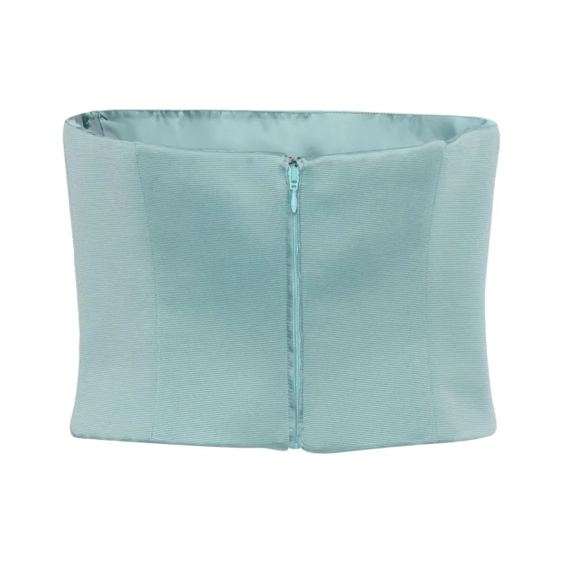 EMPORIO ARMANI Strapless Top Women's Green-1