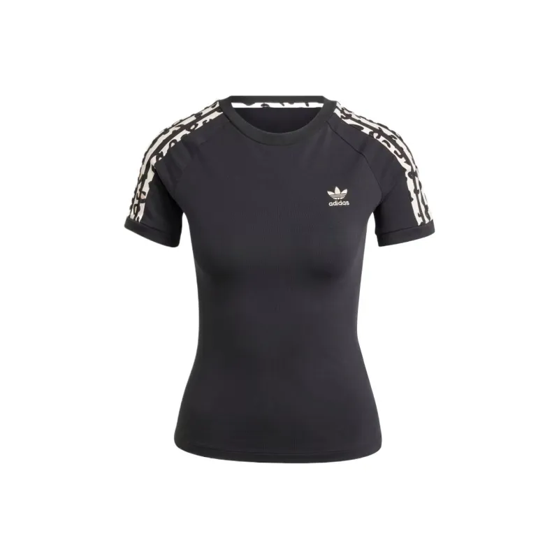 Adidas Originals Leopard 3 Stripes Tee-0