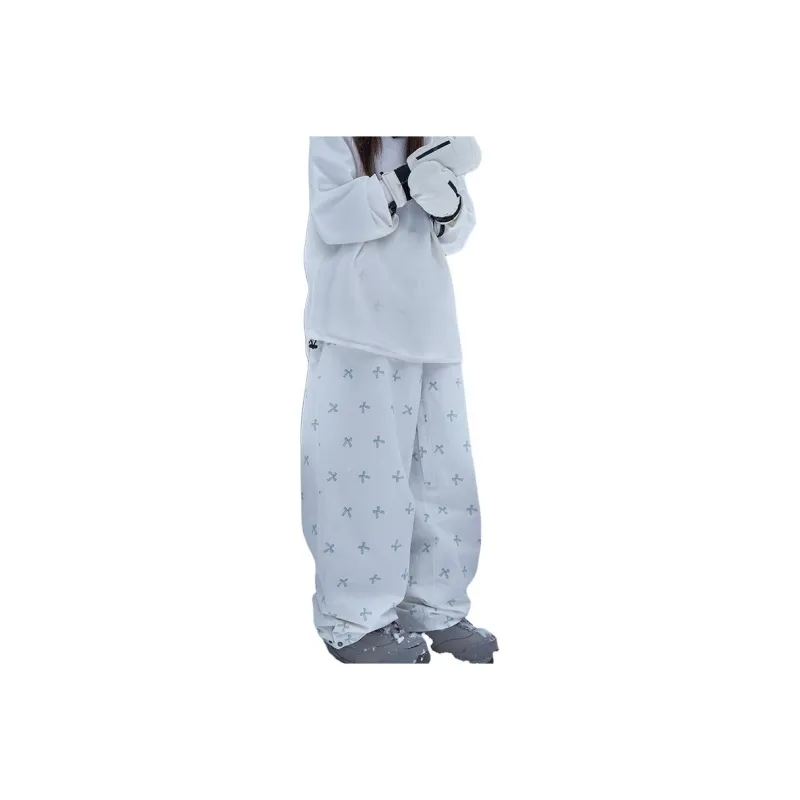 AWKA Ski Pants Unisex Blue White-0