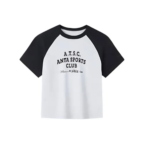 Anta Life Collection T Shirt Women's Gray Heather Gray/Basic Black