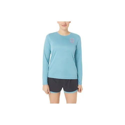 Asics FUJInormal T-Shirts Women's Light Blue