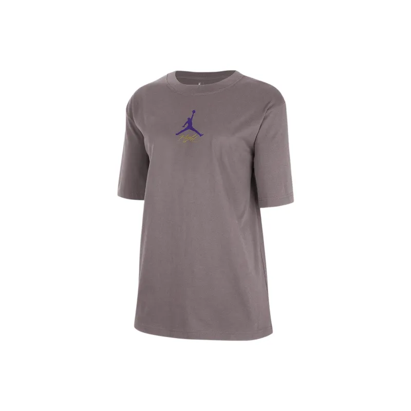 Jordan Los Angeles Lakers Courtside Statement Edition Women's Jordan Nba T Shirt-0