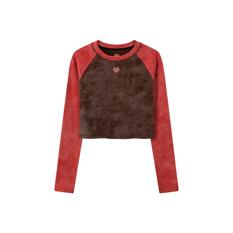 CHUU T Shirt Women's Vintage Red-0