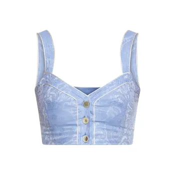 ETRO Printed Short Strappy Top