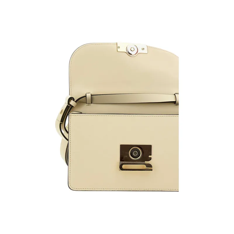 Victoria Beckham Calfskin Crossbody Bag, Shoulder Bag Mini Women's Beige-2