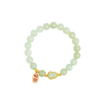 WINY Bracelets Pale Greenish White Jade Women's