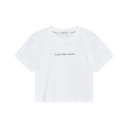 CALVIN KLEIN T-Crop Women's White