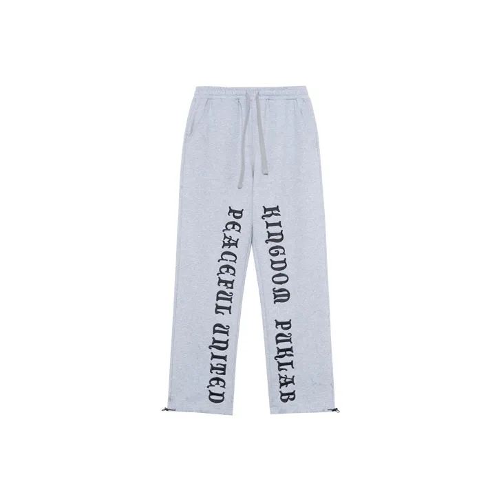 PUK 2023 Spring/summer Sports Pants Unisex Gray-0