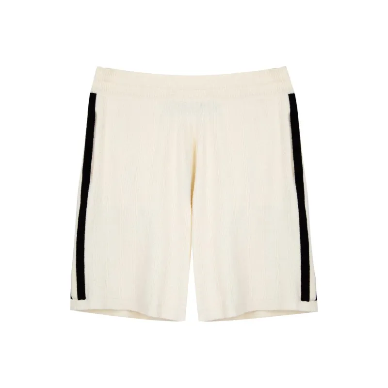 Golden Goose Lionel Striped Knitted Shorts-0