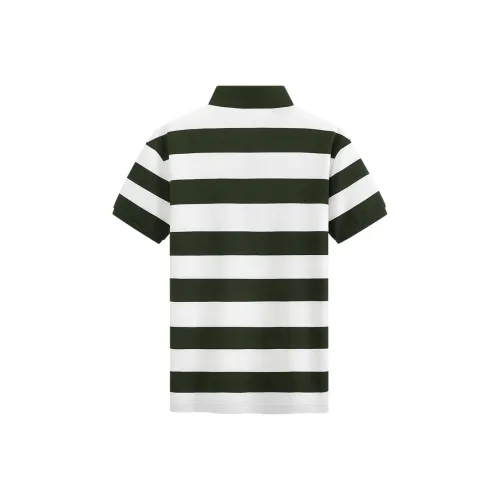 Dance With Wolves Polo Shirt Men's Olive Green