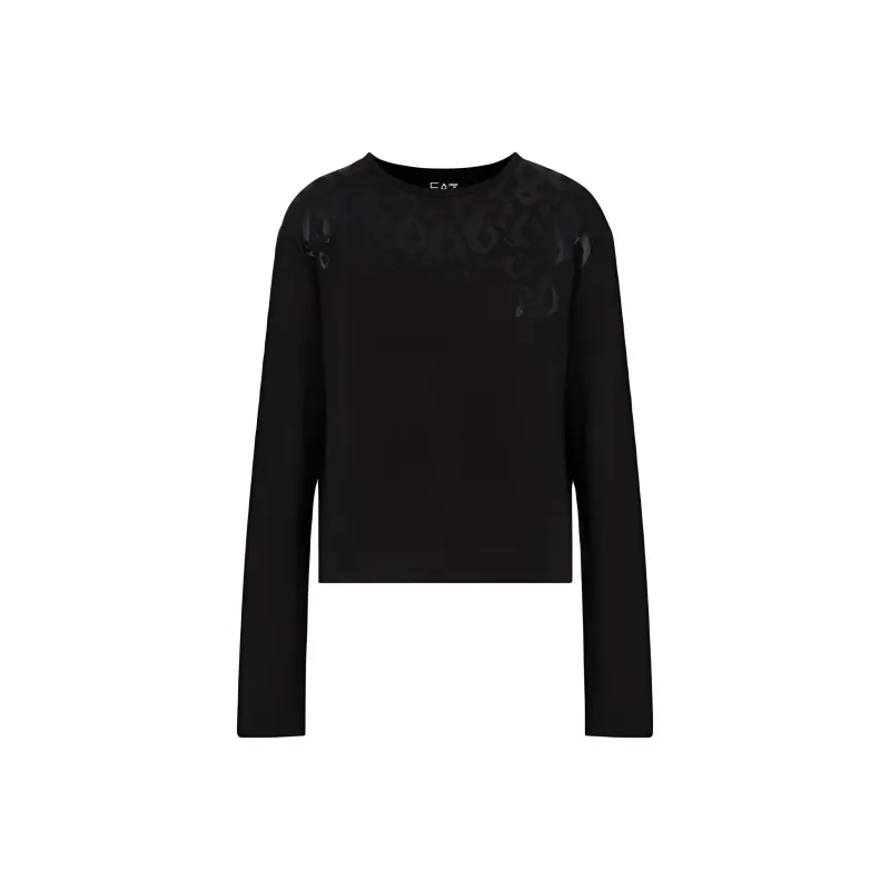 EMPORIO ARMANI EA7 Regular T Shirt Women's Black-0