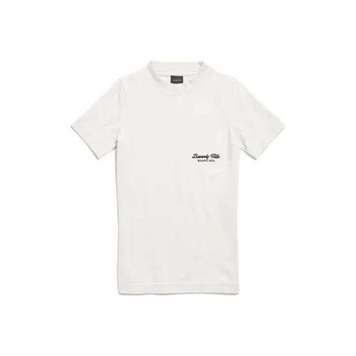 Balenciaga Fitted T Shirt 'Off White/Black'
