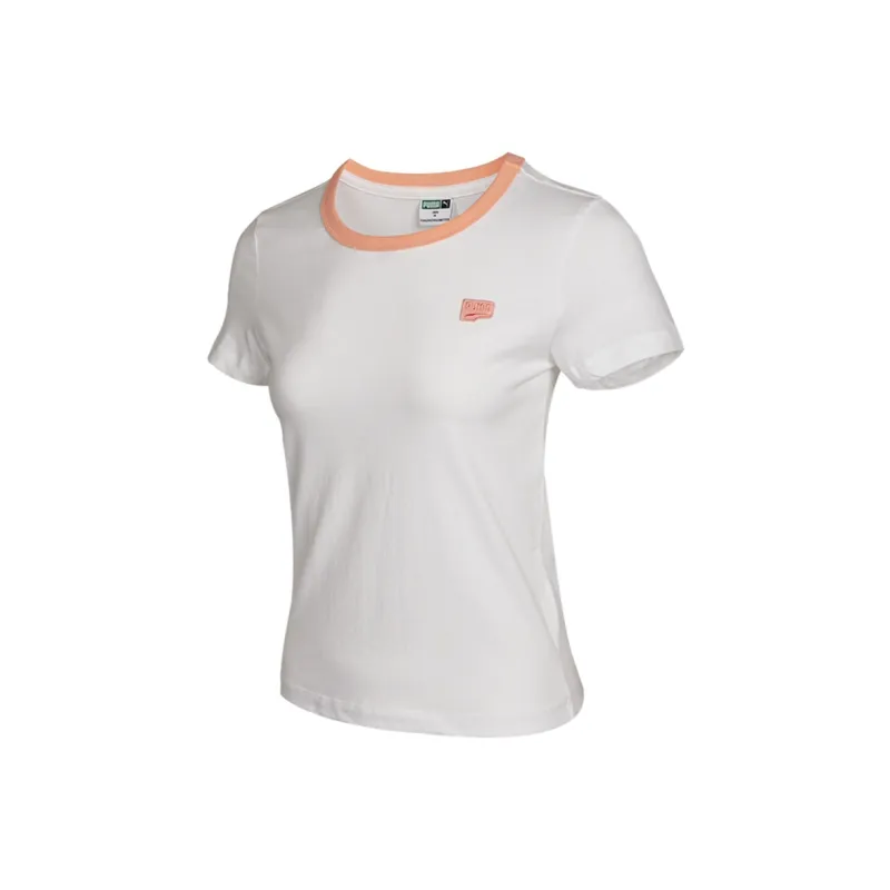 PUMA Regular T Shirt Women's White-0