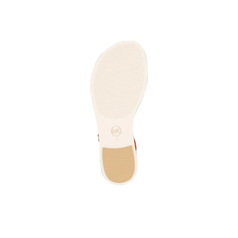 MICHAEL KORS Mallory One Strap Sandals Women's Orange-4