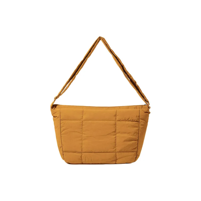 Lee Fabric Cloud Bag, Shoulder Bag Large Size Women's Navy Blue/Ecru/Ginger Yellow-6