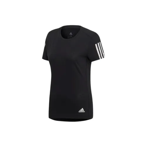 Adidas Set in Sleeve T Shirt Women's Black
