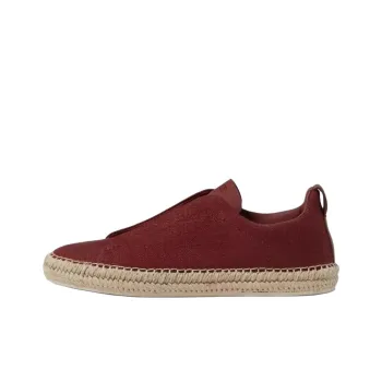 Zegna Triple Stitch Espadrilles Men's Red