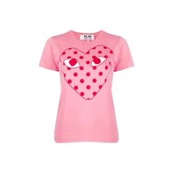CDG Play T Shirts Women's Pink