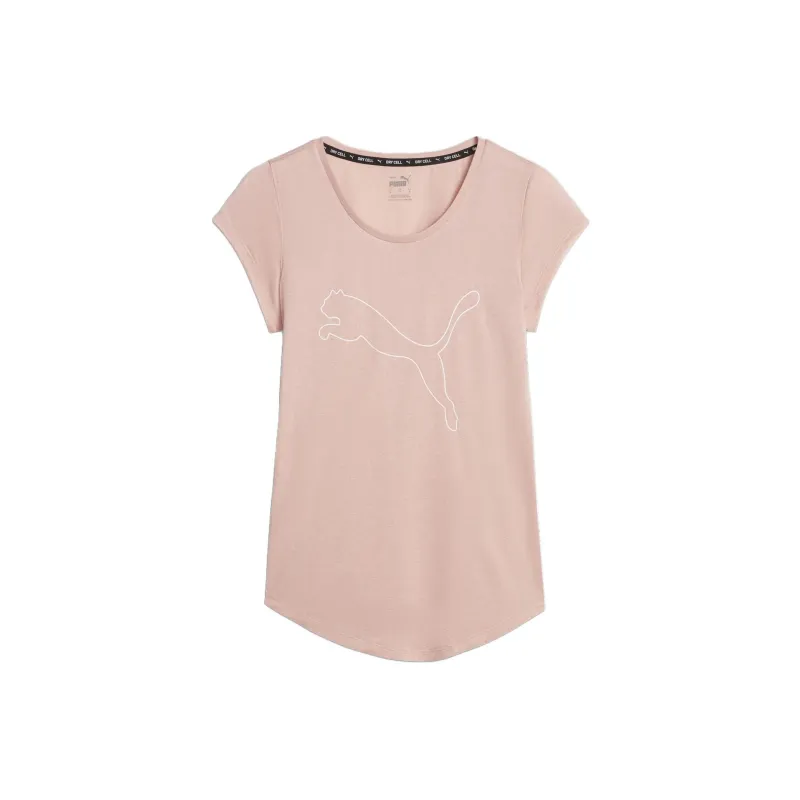PUMA T-shirt De Sport Chiné Performance Cat Femme T-Shirt Women's Pink-0