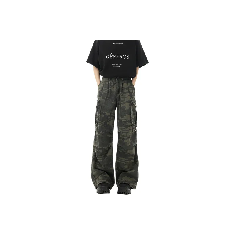 WARNING LIGHT Casual Pants Unisex Camouflage-0