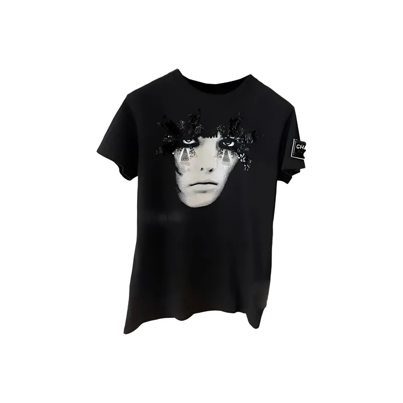 CHANEL T Shirts Women's Black-0