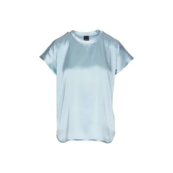 PINKO Cap Sleeved Satin Blouse