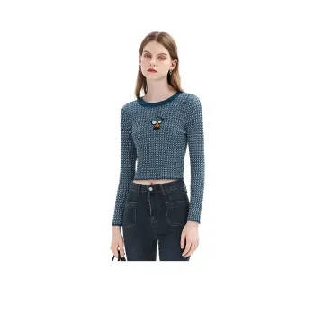 FOREVER 21 Crop Tops Women's Blue