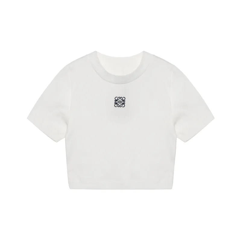 LOEWE 2000s Anagram embroidered T shirt-0