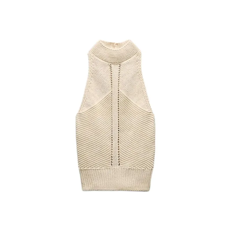 ZARA Tank Top Women's Light Beige-0