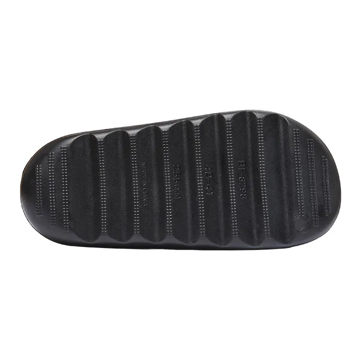 HLA Gradient Gray, Soft And Resilient Platform Couple's Slippers, Non Slip Soft Sole Indoor Bathing Slippers-3