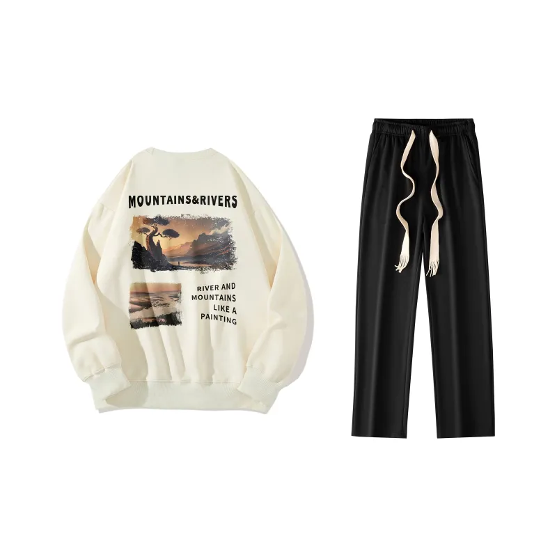 B.X Sweatshirt Sets Unisex-11