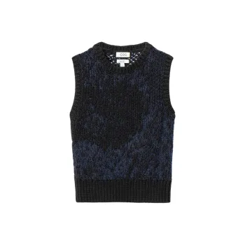 COS Chris Perani Collaboration Tank Tops Women's Navy Blue
