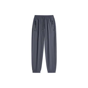 Izex Casual Pants Unisex Solid Color