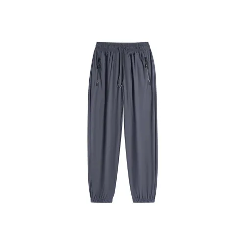 Izex Casual Pants Unisex Solid Color