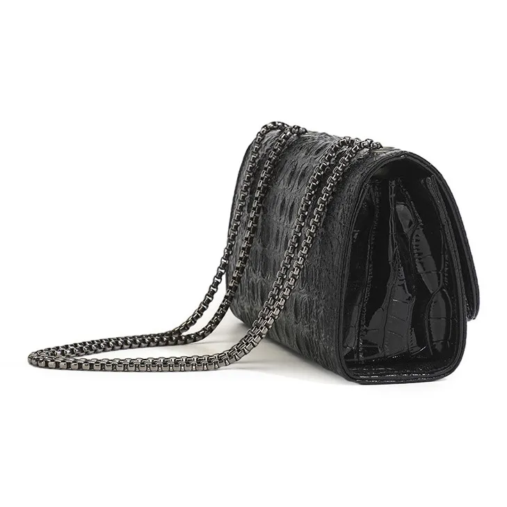 SURELAPTOP PU Shoulder Bag Women's Crocodile D Chan-8