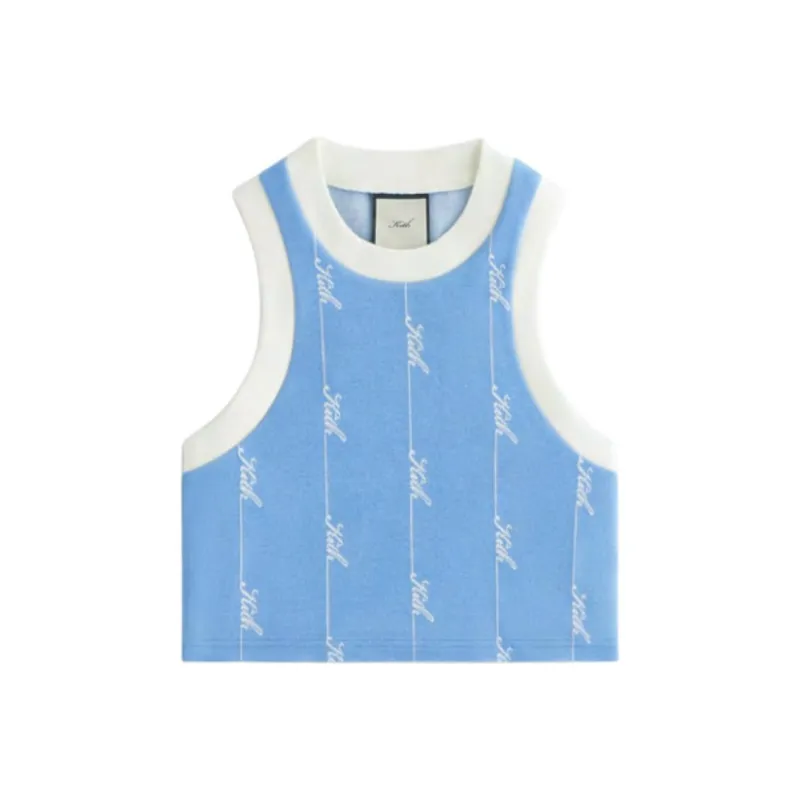 KITH Women's 2024 Summer Collection SS24 Tank Tops Women's Blue White-0