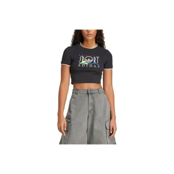 Adidas Regular T Shirt Women's Black