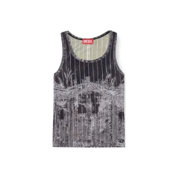 DIESEL Striped Tank Top