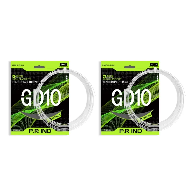 P.R IND Stretch Durable, Both Features Badminton Racket Strings White Nylon Thread+Composite Yarn Unisex-5