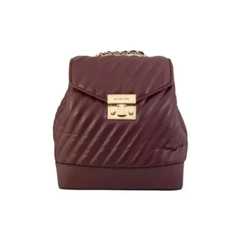MICHAEL KORS Leather Backpack Women's Burgundy