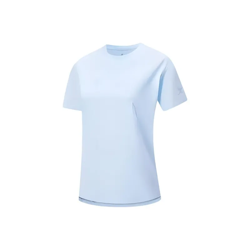 XTEP Variety Training Collection T Shirt Women's Clearwater Blue-0