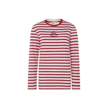ETRE CECILE Straight Long-Sleeved T-Shirt Women's Red