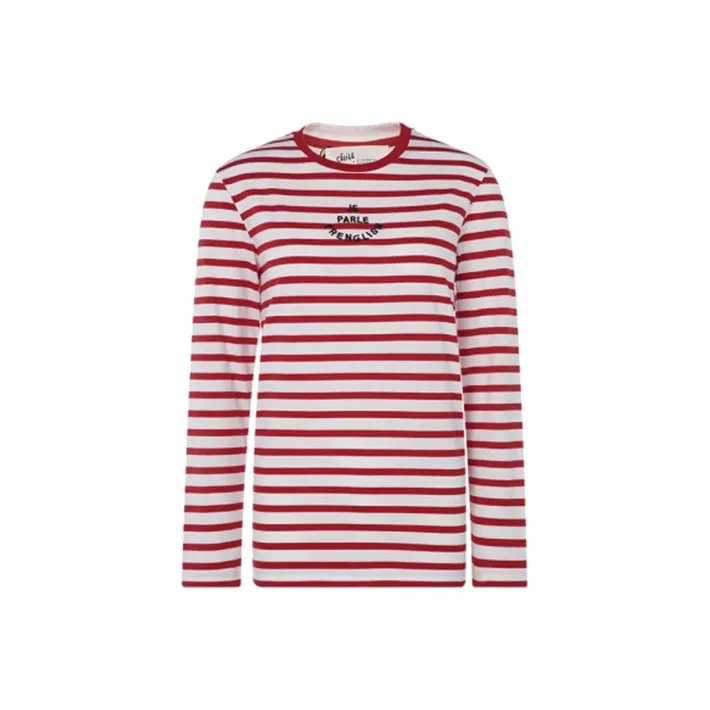 ETRE CECILE Straight Long-Sleeved T-Shirt Women's Red-0